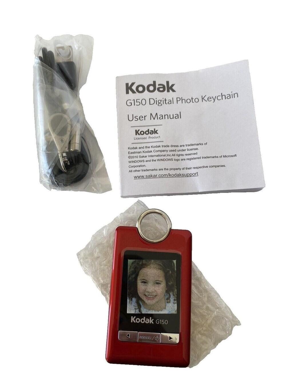 Kodak G150 Digital Photo Keychain 2010 - Red, Functional and Collectible! NEW